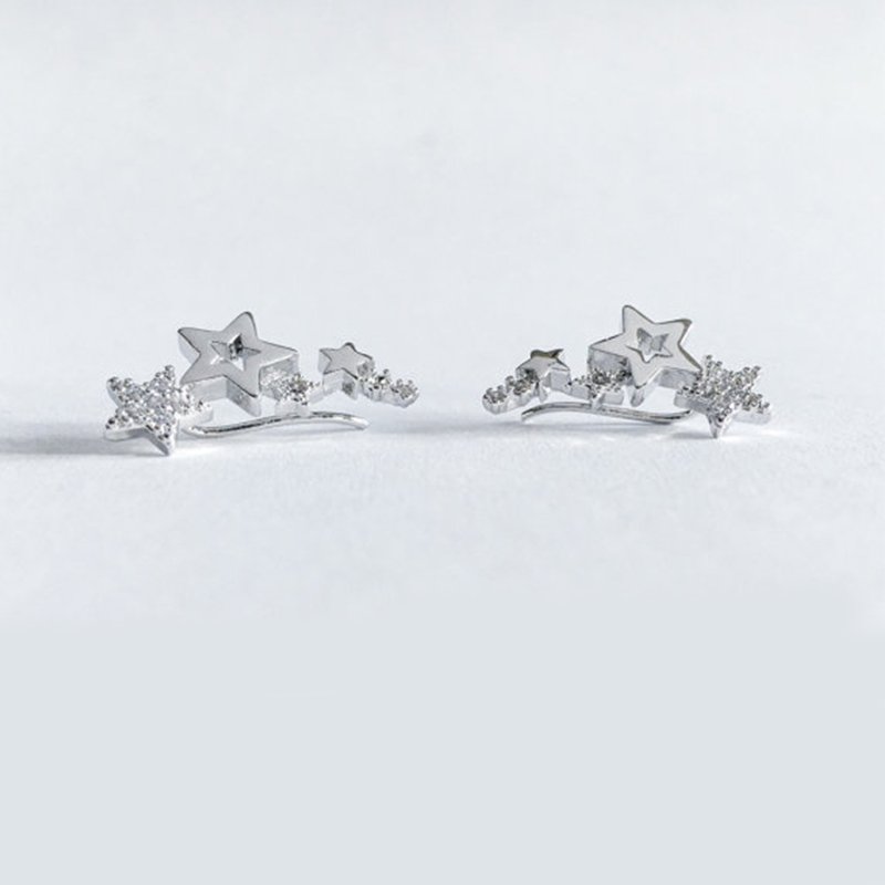 Huitan Hot Selling Simple Stylish Star Women Drop Earrings Shiny White Zircon Exquisite Versatile Female Earring Fashion Jewelry 5 Huitan Hot Selling Simple Stylish Star Women Drop Earrings Shiny White Zircon Exquisite Versatile Female Earring Fashion Jewelry 5