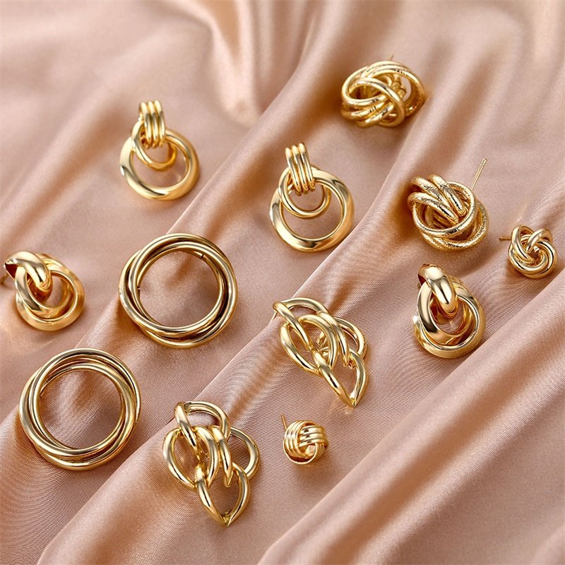 FNIO Fashion Vintage Earrings For Women Big Geometric Statement Gold Metal Drop Earrings 2020 Trendy Earings Jewelry Accessories 4 FNIO Fashion Vintage Earrings For Women Big Geometric Statement Gold Metal Drop Earrings 2020 Trendy Earings Jewelry Accessories 4