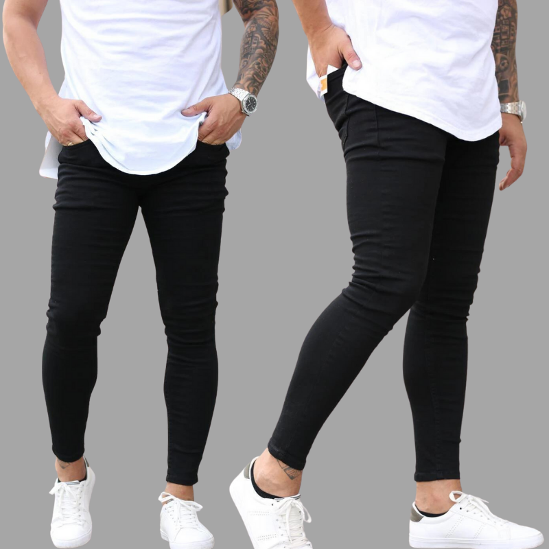 Jeans Men Business Casual  Black Slim Pencil Pants Male Fashion Skinny Biker Pants Street Hip Hop Party Denim Clothing Men 4 Jeans Men Business Casual  Black Slim Pencil Pants Male Fashion Skinny Biker Pants Street Hip Hop Party Denim Clothing Men 4