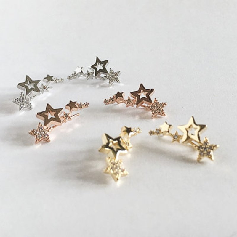 Huitan Hot Selling Simple Stylish Star Women Drop Earrings Shiny White Zircon Exquisite Versatile Female Earring Fashion Jewelry 4 Huitan Hot Selling Simple Stylish Star Women Drop Earrings Shiny White Zircon Exquisite Versatile Female Earring Fashion Jewelry 4