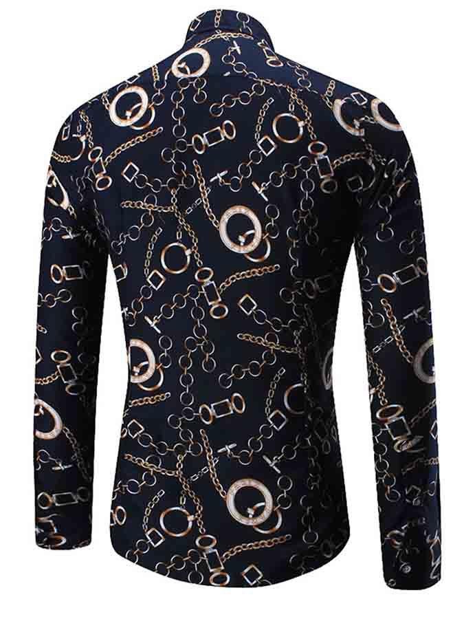 2022 Leopard Color Piece Men's Slim Shirt Autumn Casual Turn-down Collar Streetwear Fashion Together print  Long Sleeve Shirt To 3 2022 Leopard Color Piece Men's Slim Shirt Autumn Casual Turn-down Collar Streetwear Fashion Together print  Long Sleeve Shirt To 3